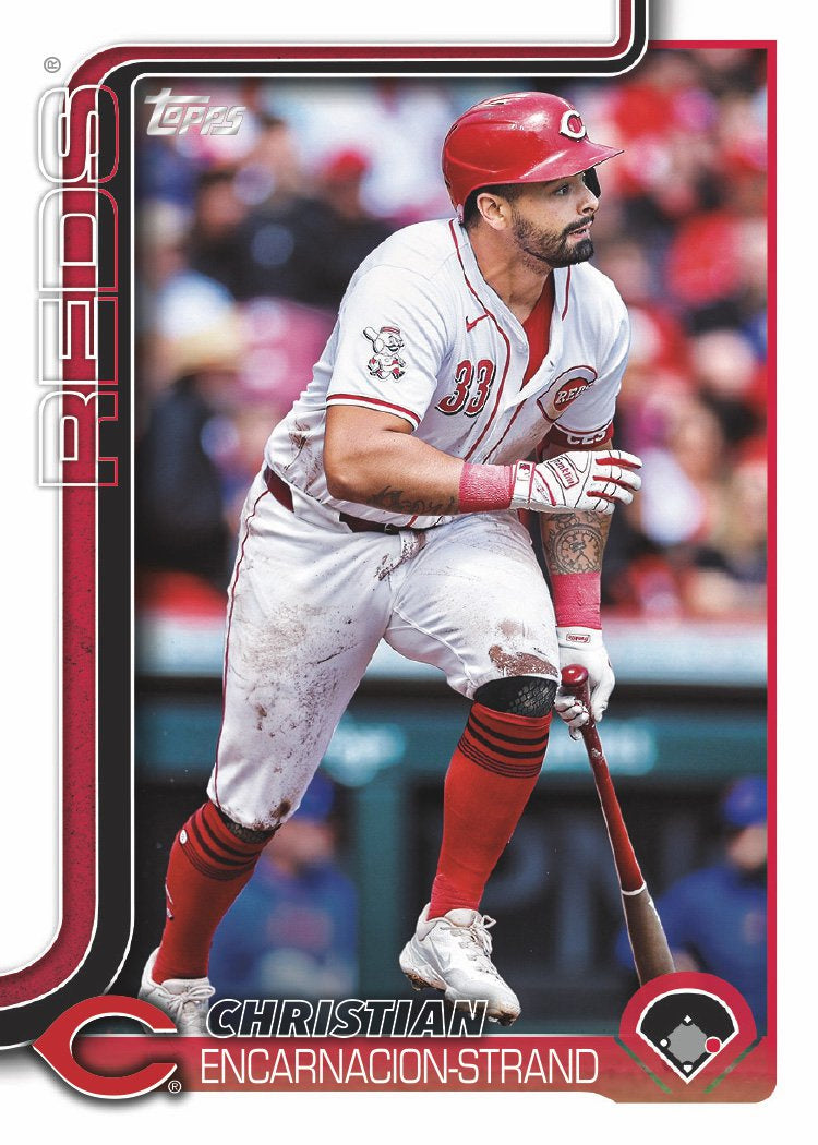 2024 Baseball Team Pack Reds 20 Card Pack Joey Votto + 2025 Topps Series 1 Team Set Elly De La Cruz plaque