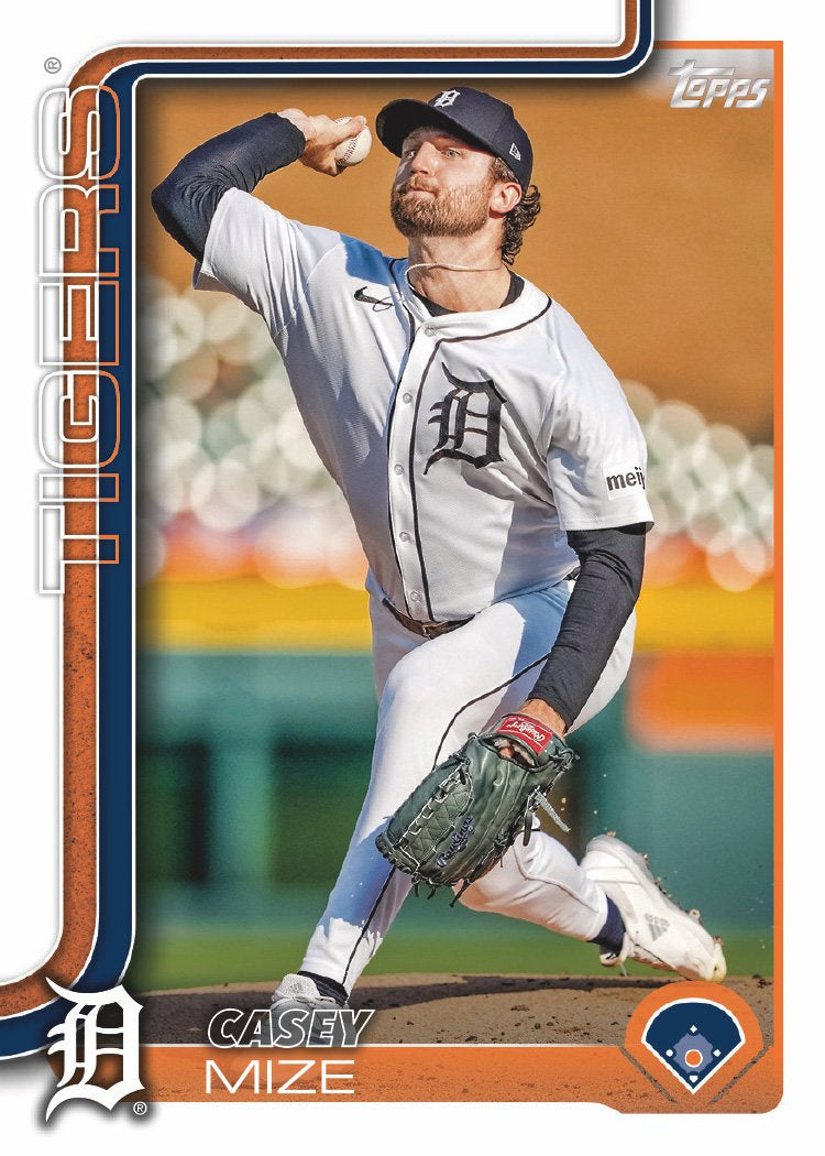 2024 Baseball Team Pack Tigers 20 Card Pack Miguel Cabrera + 2025 Topps Series 1 Team Set - Riley Greene plaque