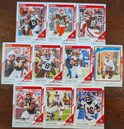 2024 Donruss Cleveland Browns NFL Team Set Myles Garrett plaque