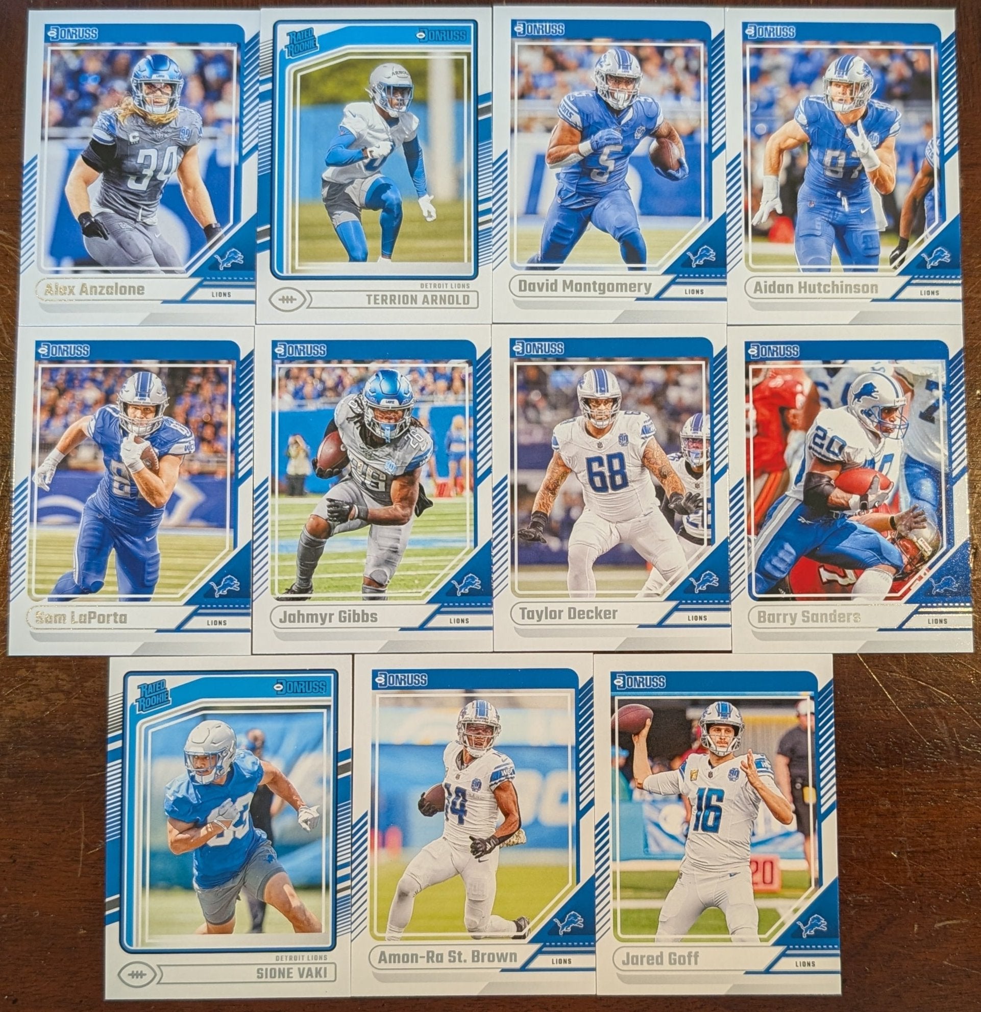 2024 Donruss Detroit Lions NFL Team Set Amon Ra St-Brown plaque