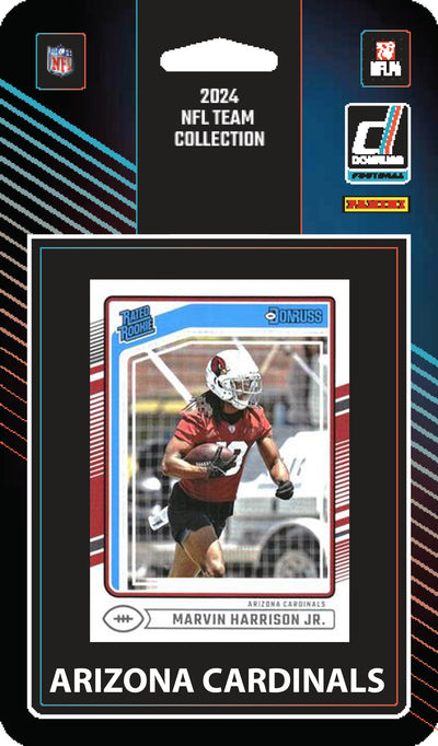 2024 Donruss Factory Sealed Arizona Cardinals NFL Team Set Marvin Harrison MHJ 393 plaque