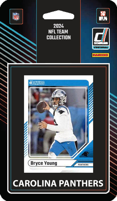 2024 Donruss Factory Sealed Carolina Panthers NFL Team Set Bryce Young Jonathon Brooks plaque