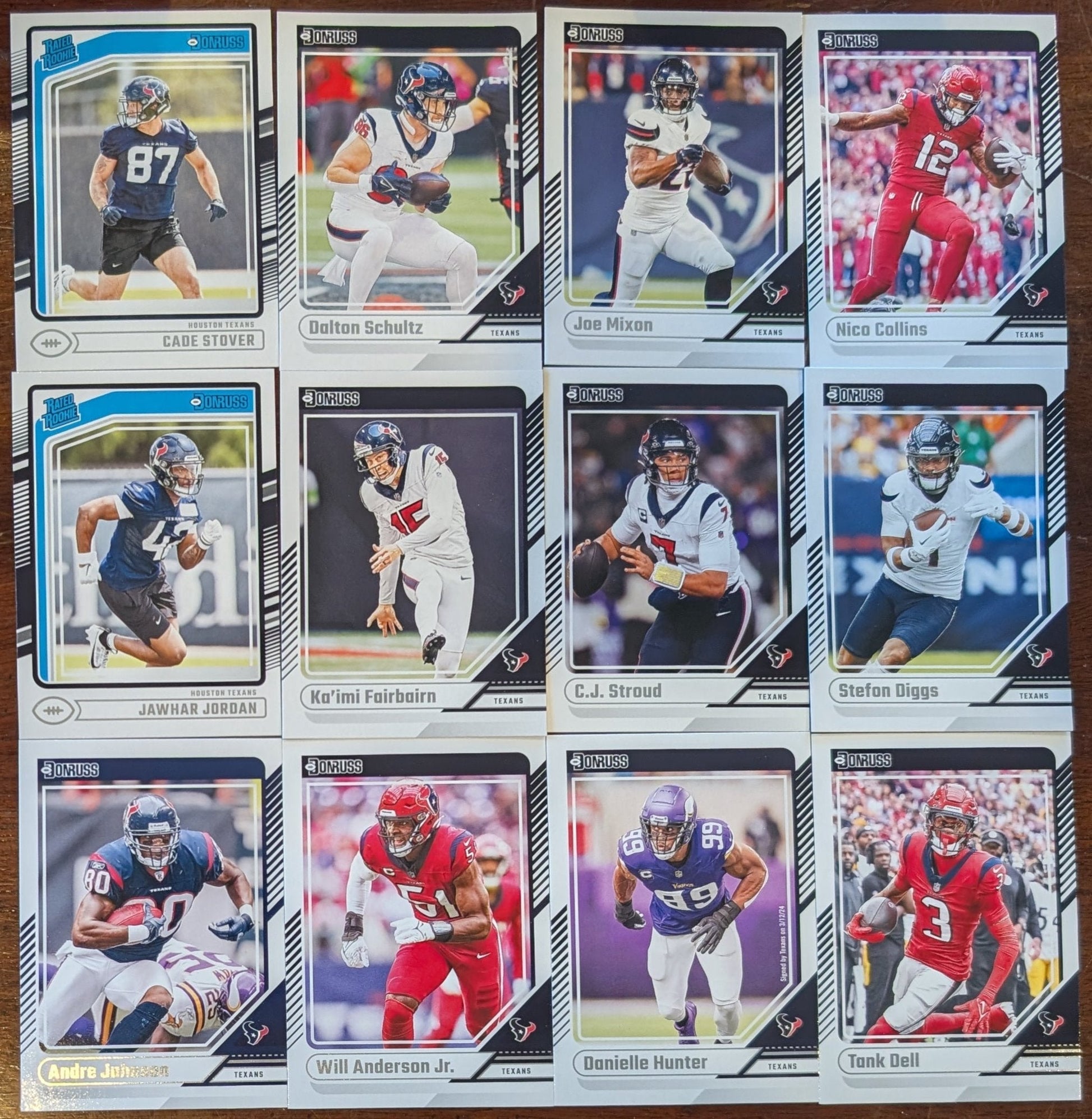 2024 Donruss Factory Sealed Houston Texans NFL Team Set CJ Stroud plaque