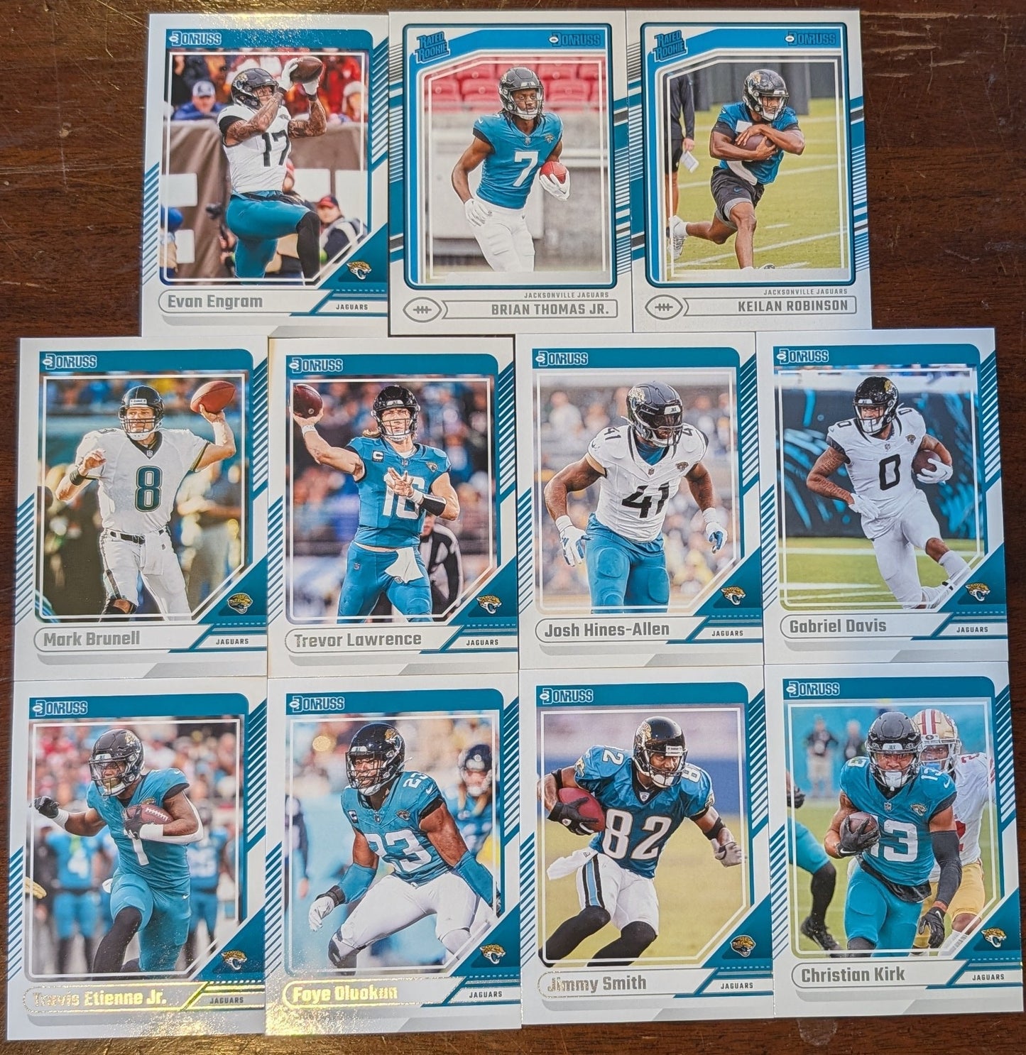 2024 Donruss Factory Sealed Jacksonville Jaguars NFL Team Set Trevor Lawrence plaque