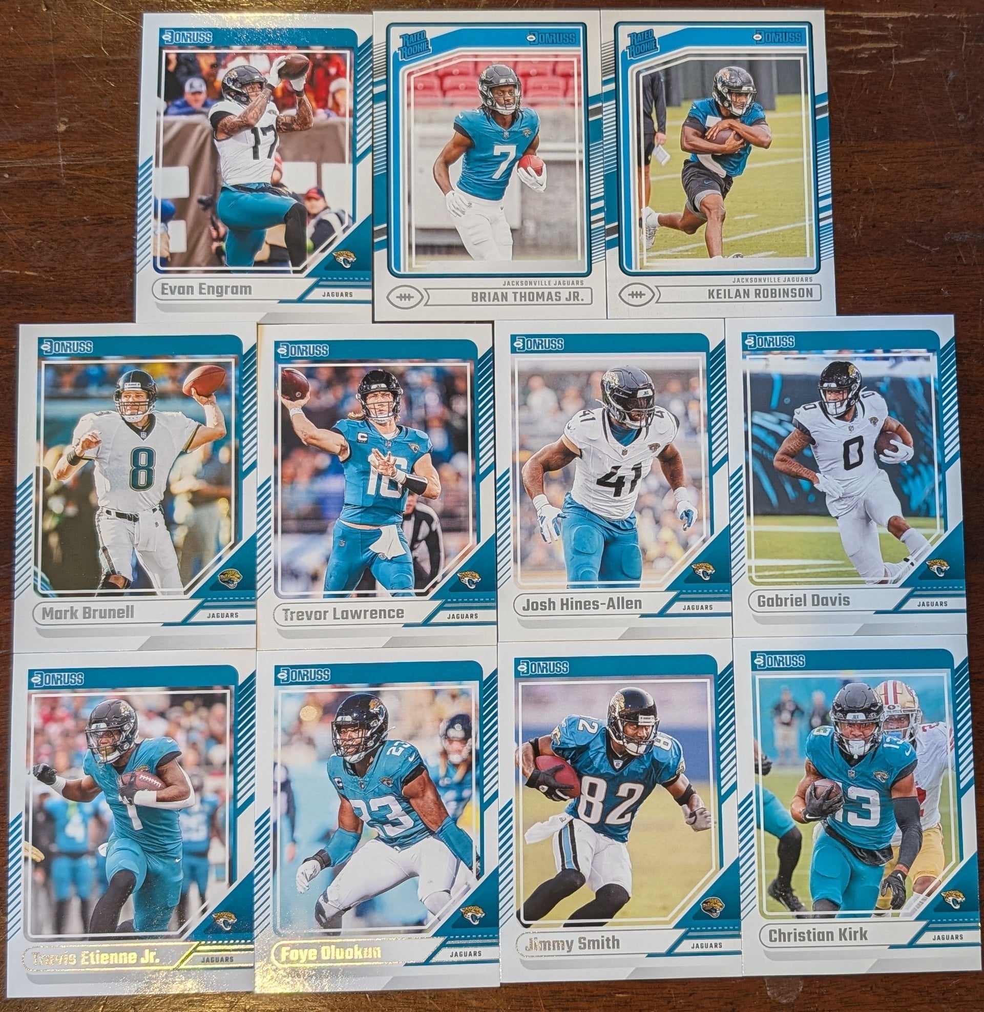 2024 Donruss Factory Sealed Jacksonville Jaguars NFL Team Set Trevor Lawrence plaque
