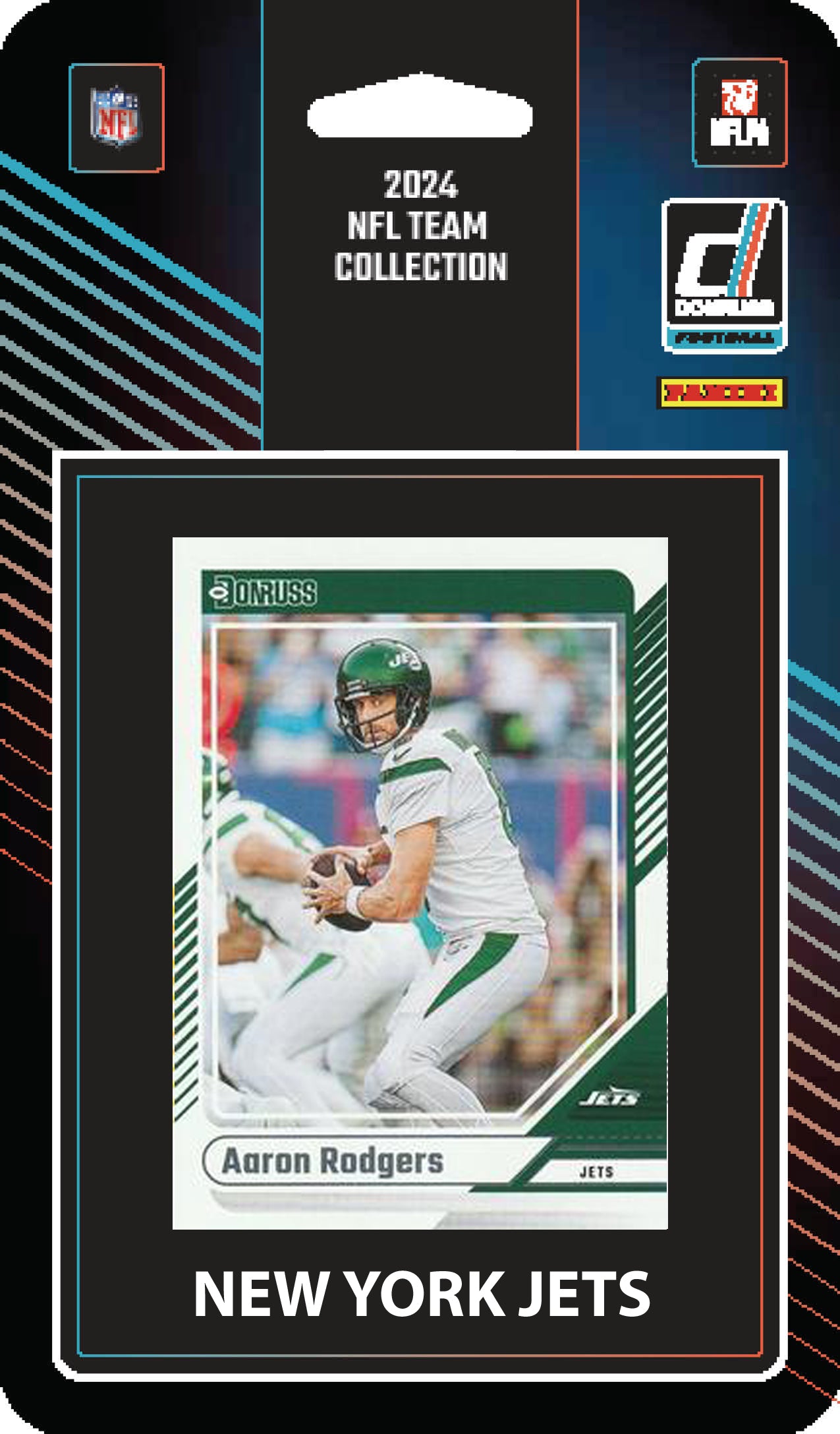 2024 Donruss Factory Sealed New York Jets NFL Team Set Aaron Rodgers plaque