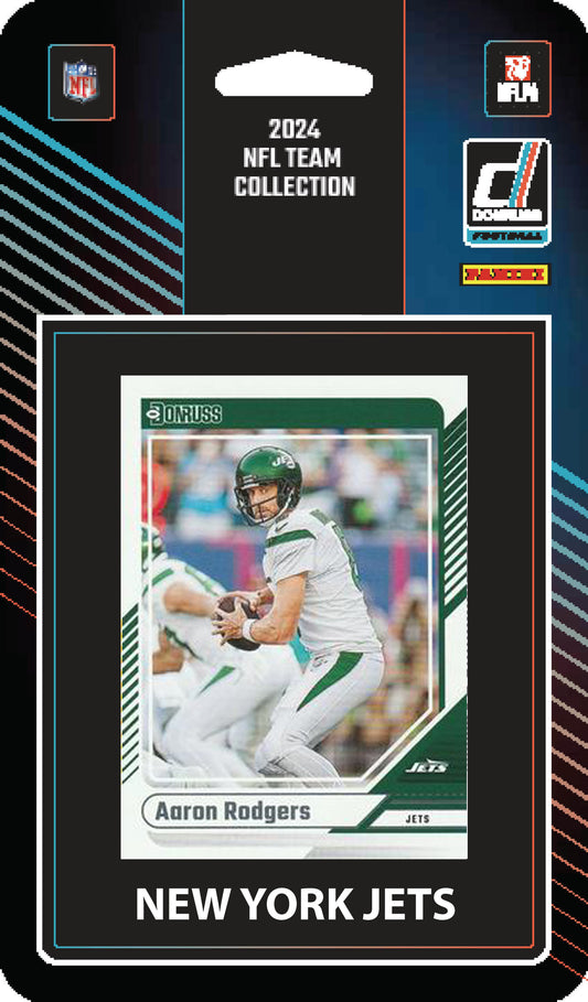 2024 Donruss Factory Sealed New York Jets NFL Team Set Aaron Rodgers plaque