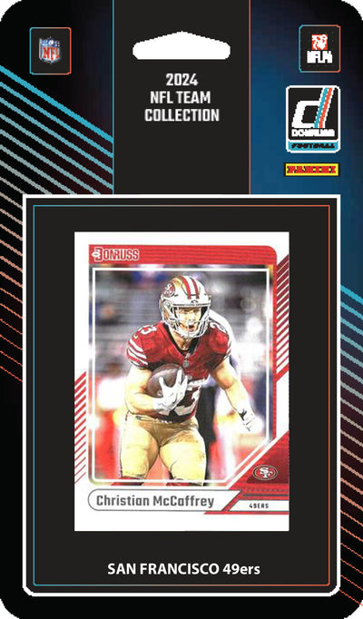 2024 Donruss Factory Sealed San Francisco 49ers NFL Team Set Kittle Purdy McCaffrey Samuel plaque