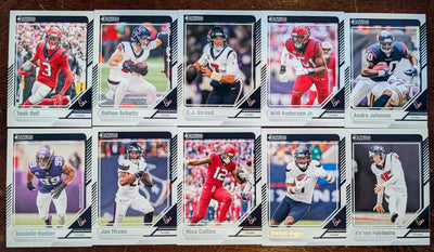 2024 Donruss Houston Texans NFL Veterans Set (10) CJ Stroud Diggs Mixon plaque