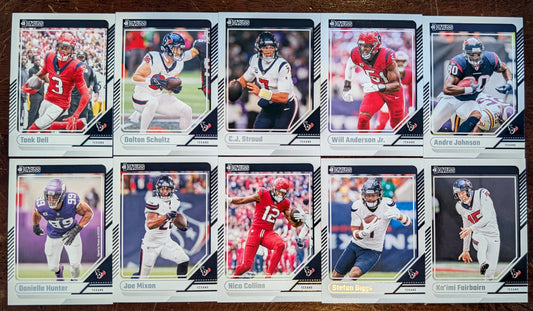 2024 Donruss Houston Texans NFL Veterans Set (10) CJ Stroud Diggs Mixon plaque