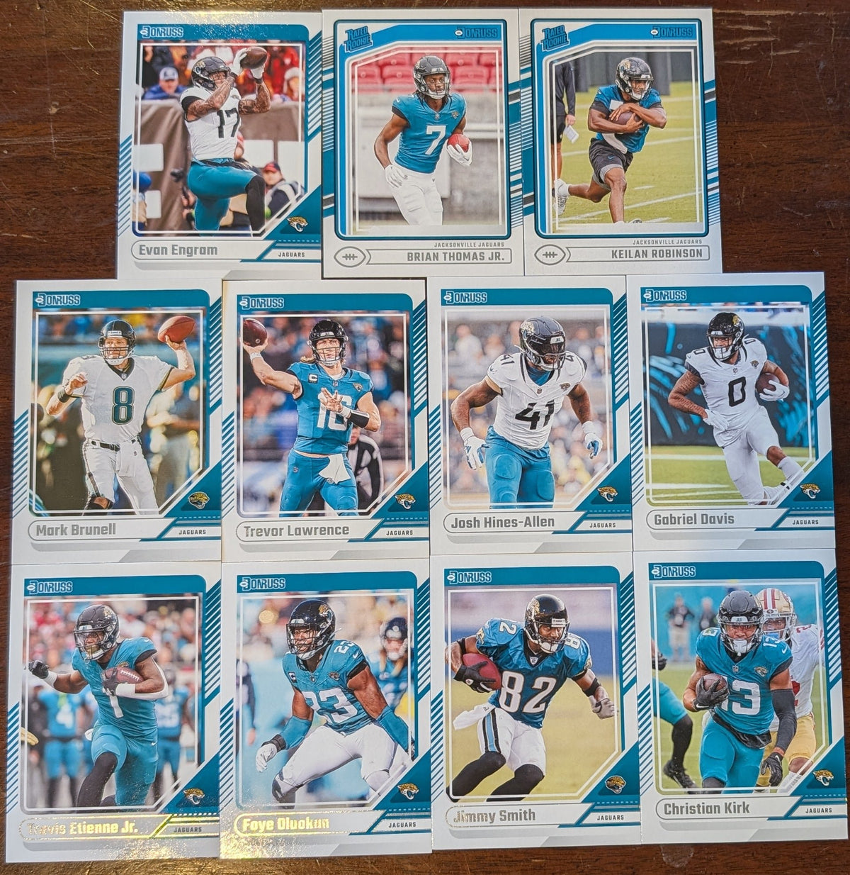 2024 Donruss Jacksonville Jaguars NFL Team Set Trevor Lawrence plaque
