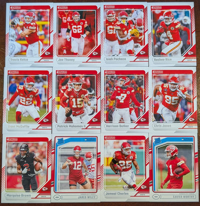 2024 Donruss Kansas City Chiefs NFL Team Set Mahomes Kelce plaque