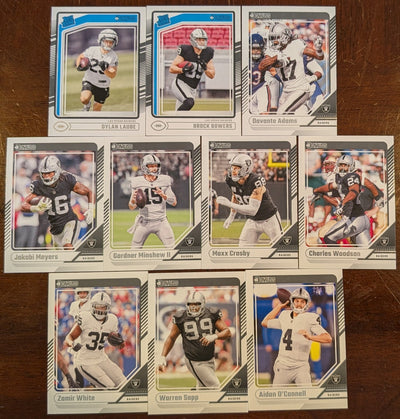 2024 Donruss Las Vegas Raiders NFL Team Set Brock Bowers RC 394 plaque