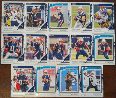 2024 Donruss New England Patriots NFL Team Set Drake Maye RC 379 plaque