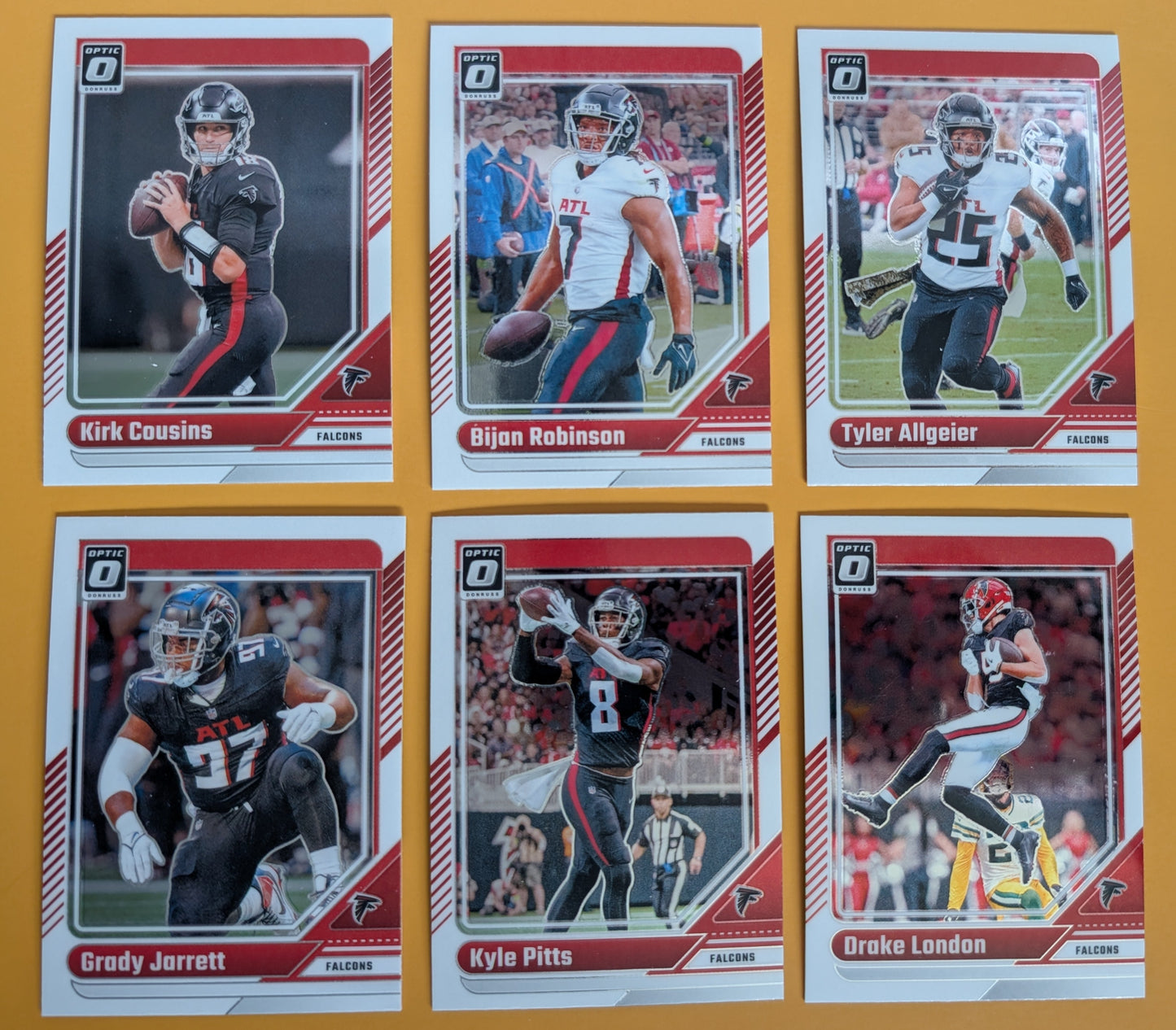 2024 Donruss Optic NFL Team Pack Atlanta Falcons Bijan Robinson plaque