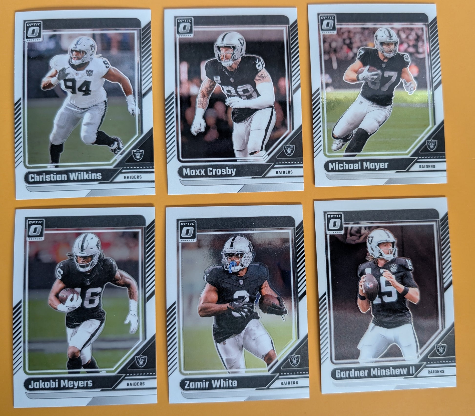 2024 Donruss Optic NFL Team Pack Las Vegas Raiders Maxx Crosby plaque