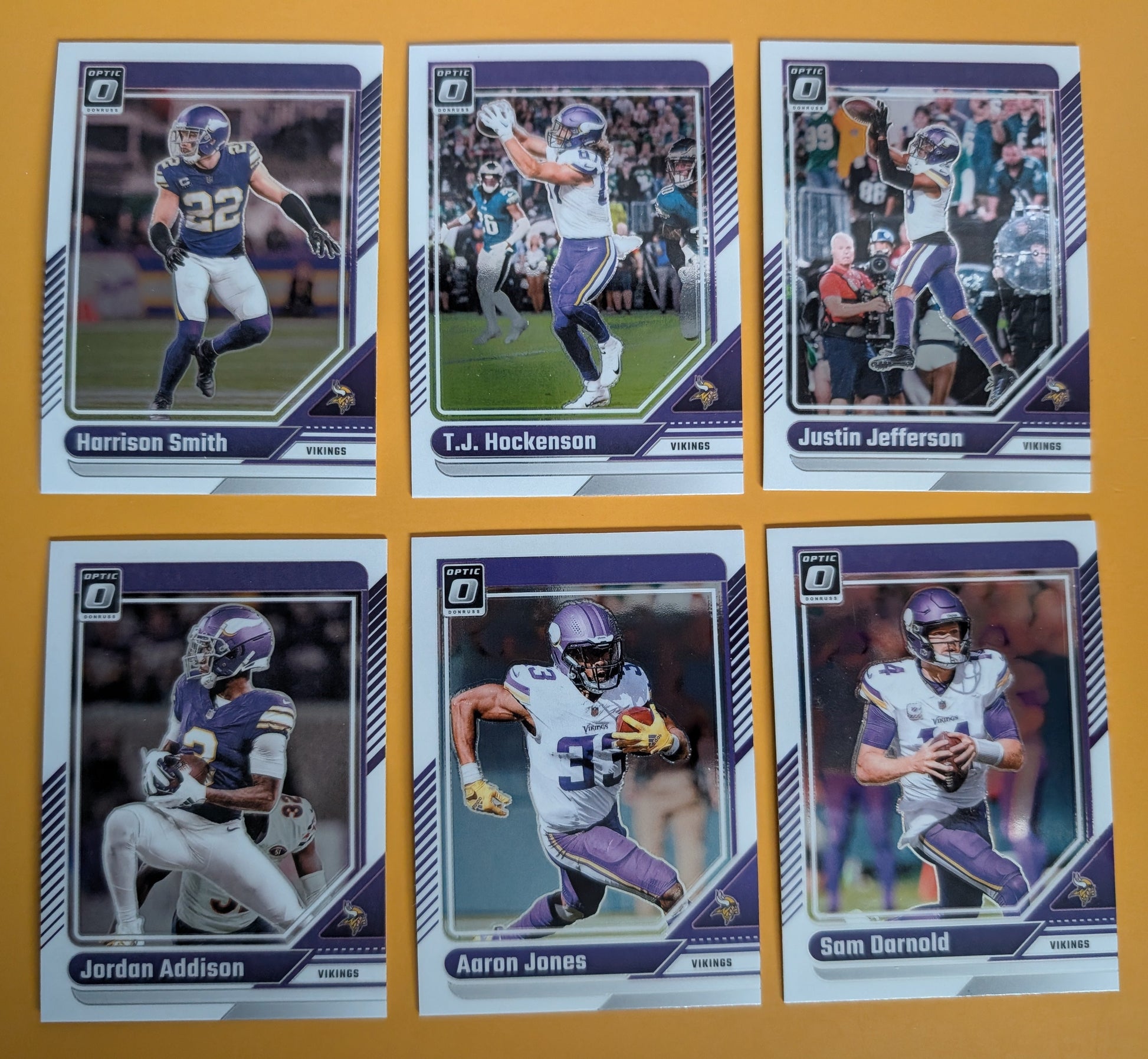 2024 Donruss Optic NFL Team Pack Minnesota Vikings Justin Jefferson plaque