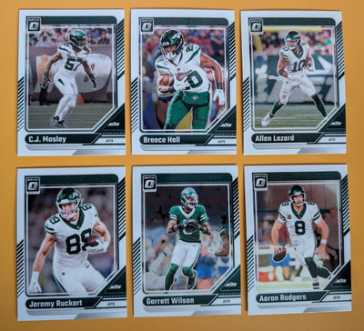 2024 Donruss Optic NFL Team Pack New York Jets Breece Hall plaque