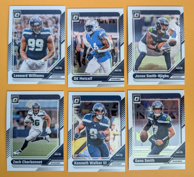 2024 Donruss Optic NFL Team Pack Seattle Seahawks Metcalf plaque