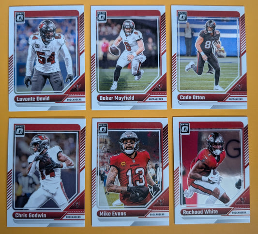 2024 Donruss Optic NFL Team Pack Tampa Bay Buccaneers Baker Mayfield plaque