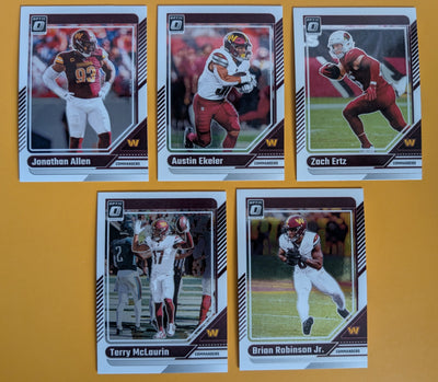 2024 Donruss Optic NFL Team Pack Washington Commanders Terry mcLaurin plaque