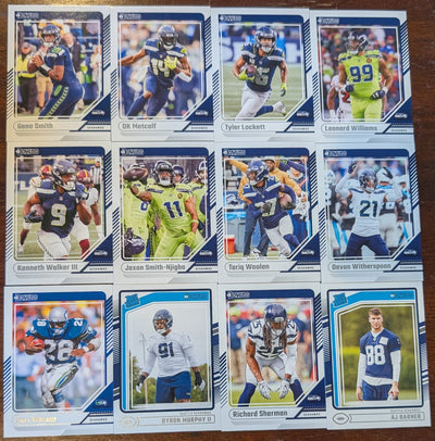 2024 Donruss Seattle Seahawks NFL Team Set Metcalf plaque