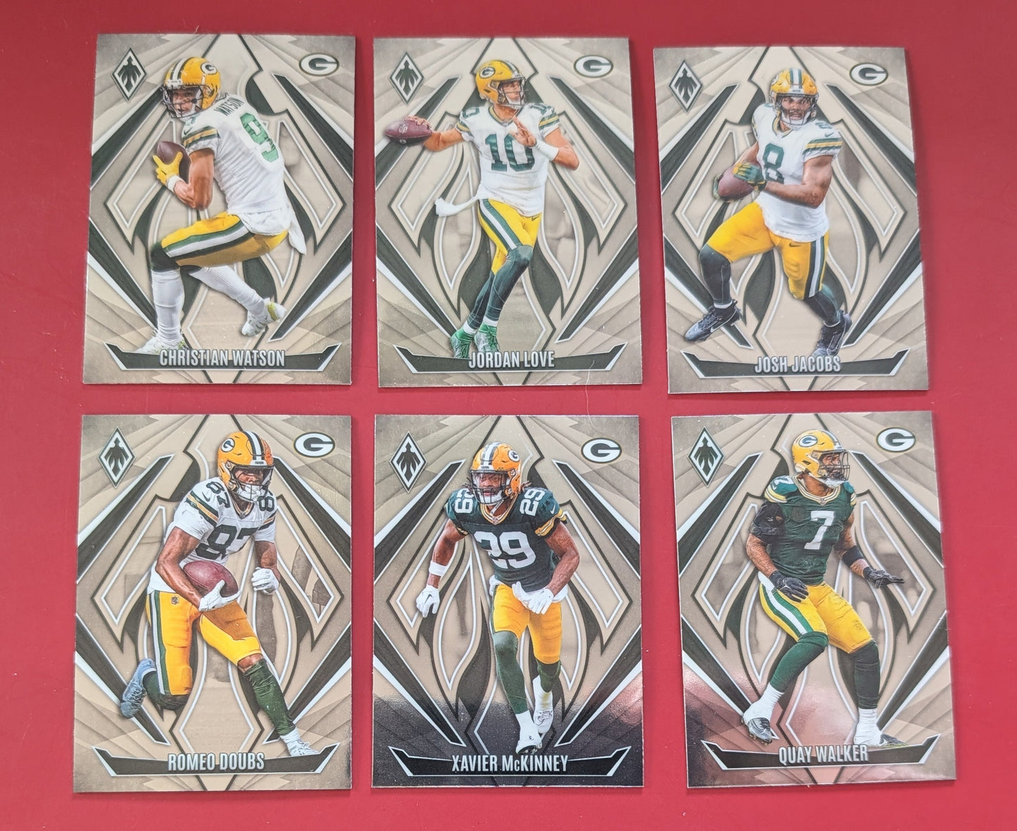2024 Panini Phoenix NFL Team Pack Green Bay Packers Jordan Love Josh Jacobs plaque