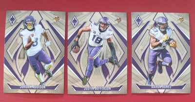 2024 Panini Phoenix NFL Team Pack Minnesota Vikings Justin Jefferson plaque