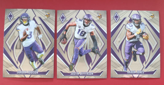 2024 Panini Phoenix NFL Team Pack Minnesota Vikings Justin Jefferson plaque