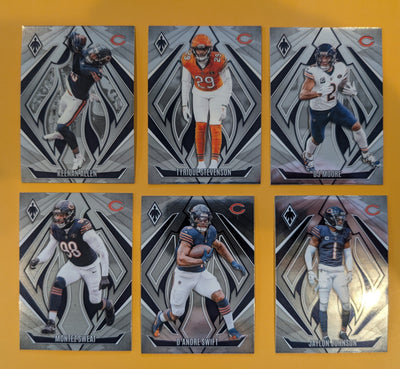 2024 Panini Phoenix Team Pack Chicago Bears DJ Moore Jaylon Johnson Allen Sweat plaque