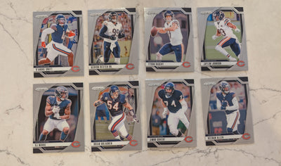 2024 Panini Prizm Team Pack Chicago Bears DJ Moore Brian Urlacher Jimbo Covert plaque