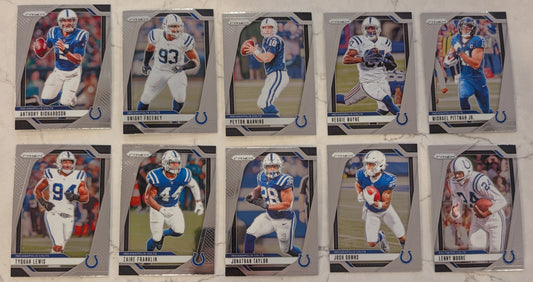 2024 Panini Prizm Team Pack Indianapolis Colts Peyton Manning Reggie Wayne Jonathan Taylor plaque