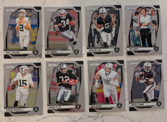 2024 Panini Prizm Team Pack Las Vegas Raiders Bo Jackson Marcus Allen Maxx Crosby plaque