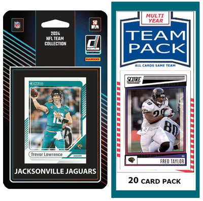 Jacksonville Jaguars 2025 2024 2023 Team Pack Cards + 2024 Donruss Team Set Trevor Lawrence