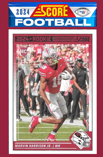 2024 SCORE NFL Arizona Cardinals Team Set 305 Marvin Harrison Jr MHJ plaque