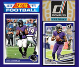 2024 SCORE NFL Baltimore Ravens Team Set + 2023 Donruss Team Set Lamar Jackson