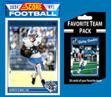 2024 SCORE NFL Detroit Lions Team Set Jahmyr Gibbs Amon Ra  + 20 Card Pack Barry Sanders
