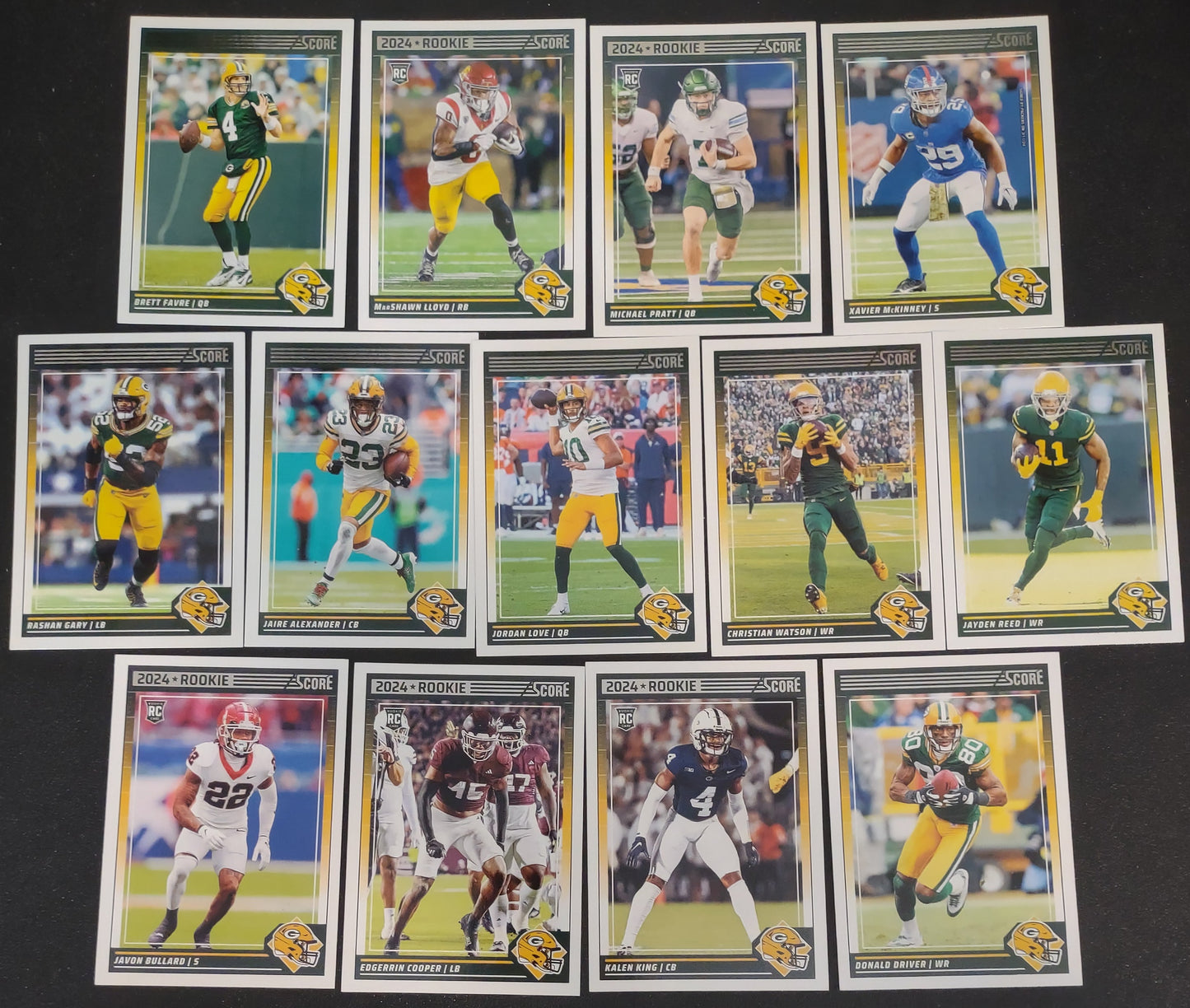 2024 SCORE NFL Green Bay Packers Team Set Jordan Love plaque