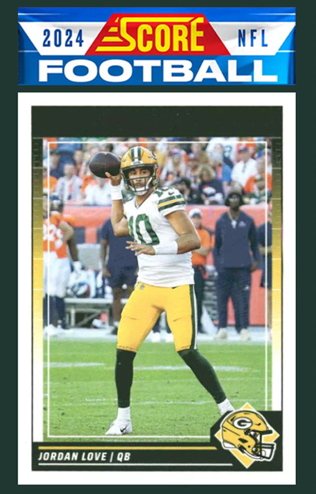2024 SCORE NFL Green Bay Packers Team Set Jordan Love plaque