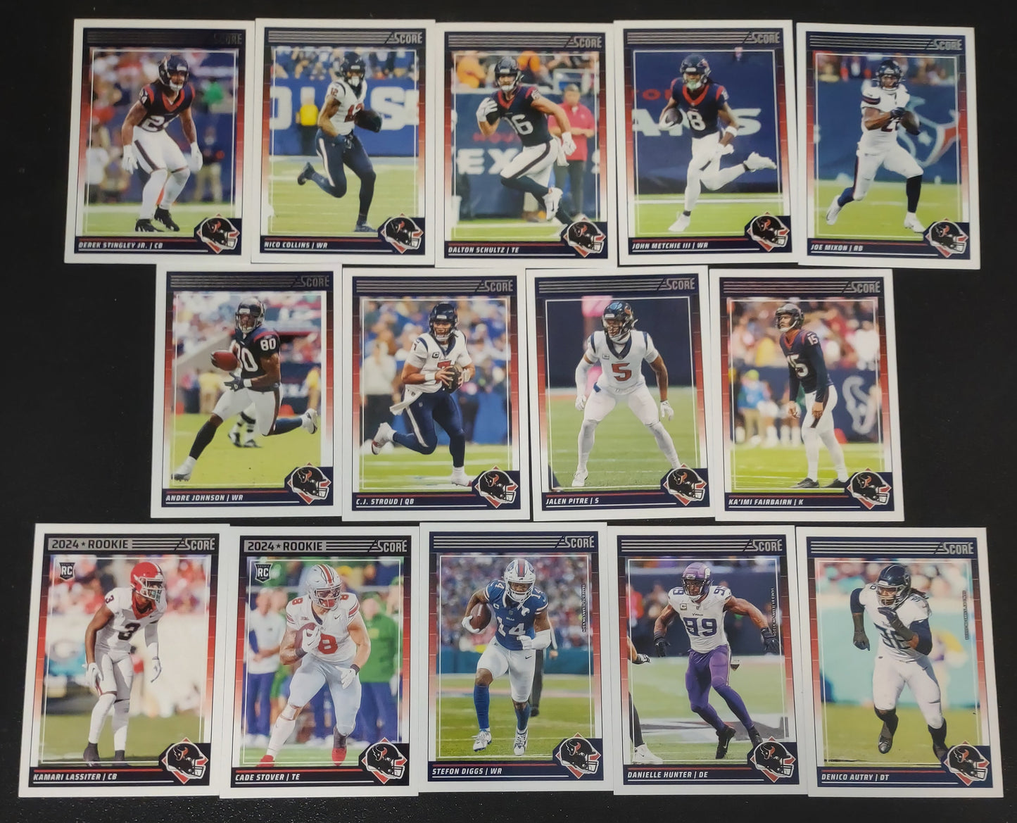 2024 SCORE NFL Houston Texans Team Set 109 CJ Stroud plaque