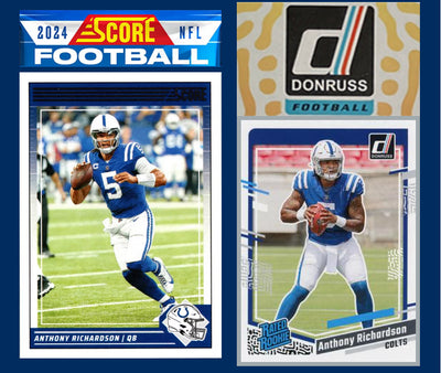 2024 SCORE NFL Indianapolis Colts Team Set Anthony Richardson Peyton Manning + 2023 Donruss plaque
