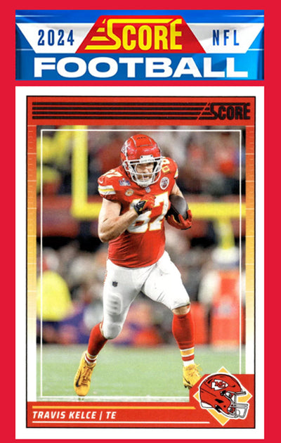 2024 SCORE NFL Kansas City Chiefs Team Set Mahomes Kelce 324 Xavier Worthy plaque