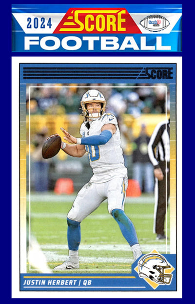 2024 SCORE NFL Los Angeles Chargers Team Set Herbert plaque