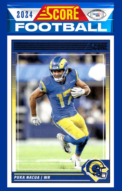 2024 SCORE NFL Los Angeles Rams Team Set Puka Nacua plaque