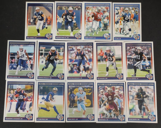 2024 SCORE NFL New England Patriots Team Set 303 Drake Maye RC plaque