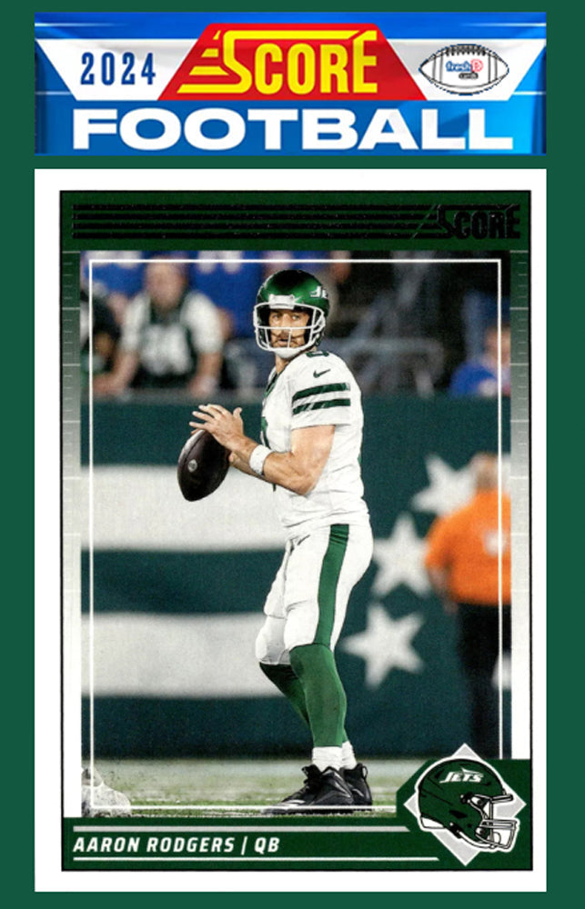 2024 SCORE NFL New York Jets Team Set Aaron Rodgers Breece Hall Garrett Wilson plaque