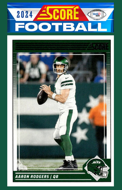 2024 SCORE NFL New York Jets Team Set Aaron Rodgers Breece Hall Garrett Wilson plaque