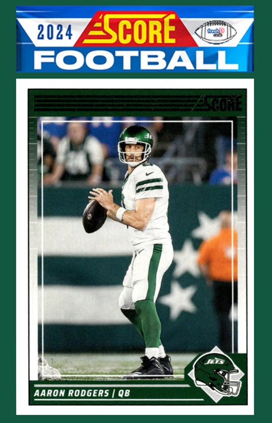 2024 SCORE NFL New York Jets Team Set Aaron Rodgers Breece Hall Garrett Wilson plaque