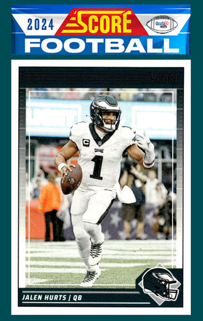 2024 SCORE NFL Philadelphia Eagles Team Set Jalen Hurts plaque