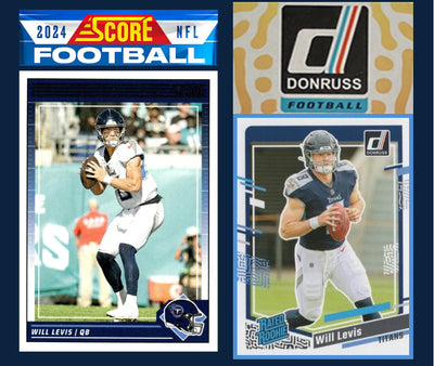2024 SCORE NFL Tennessee Titans Team Set Will Levis Eddie George + 2023 Donruss plaque
